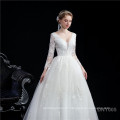 Wedding Autumn Lace Slimming Fashion Bride Halter Tail long sleeve wedding dress